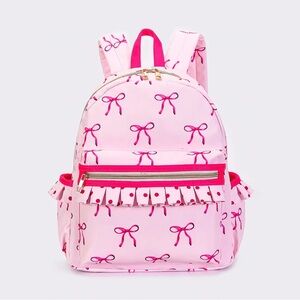 Charming Pink Bow Kids Backpack